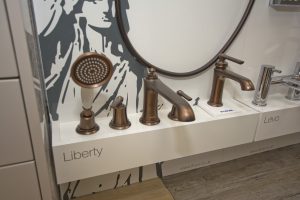 Copper bath cccessories pic from Ocean Bathrooms By Design in Salisbury