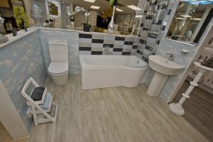 Bathroom black & white 7 exhibit by Ocean Bathrooms By Design showroom picture in Salisbury Wiltshire