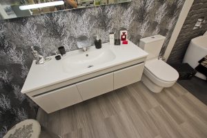 Wash hand basin 2 exhibit by Ocean Bathrooms By Design showroom picture in Salisbury Wiltshire