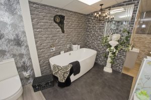 Contemporary Bath tub exhibit by Ocean Bathrooms By Design showroom picture in Whaddon Salisbury Wiltshire