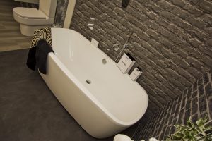 Bath tub exhibit by Ocean Bathrooms By Design showroom picture in Salisbury Wiltshire