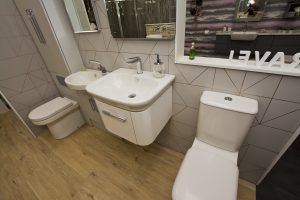 Bathroom range by Ocean Bathrooms By Design showroom picture in Salisbury Wiltshire