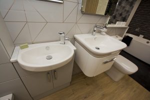 Bathroom accessories from Ocean Bathrooms By Design showroom picture in Salisbury Wiltshire