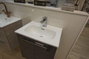 Close up square wash hand basin from Ocean Bathrooms By Design in Salisbury