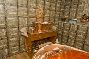 Copper bath and accessories from Ocean Bathrooms By Design in Salisbury