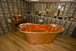 Copper bath and accessories from Ocean Bathrooms By Design in Salisbury